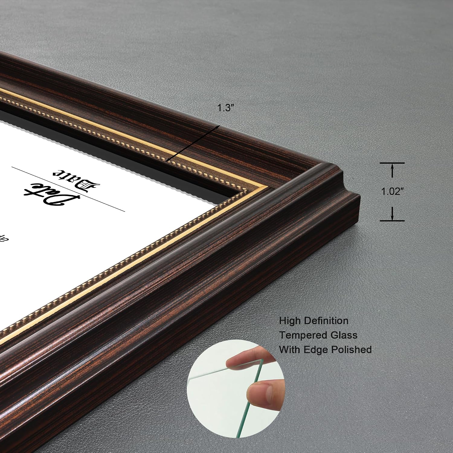 Aldernest 8.5x11 Diploma Frames Certificate Document Frame, 1.5 pounds