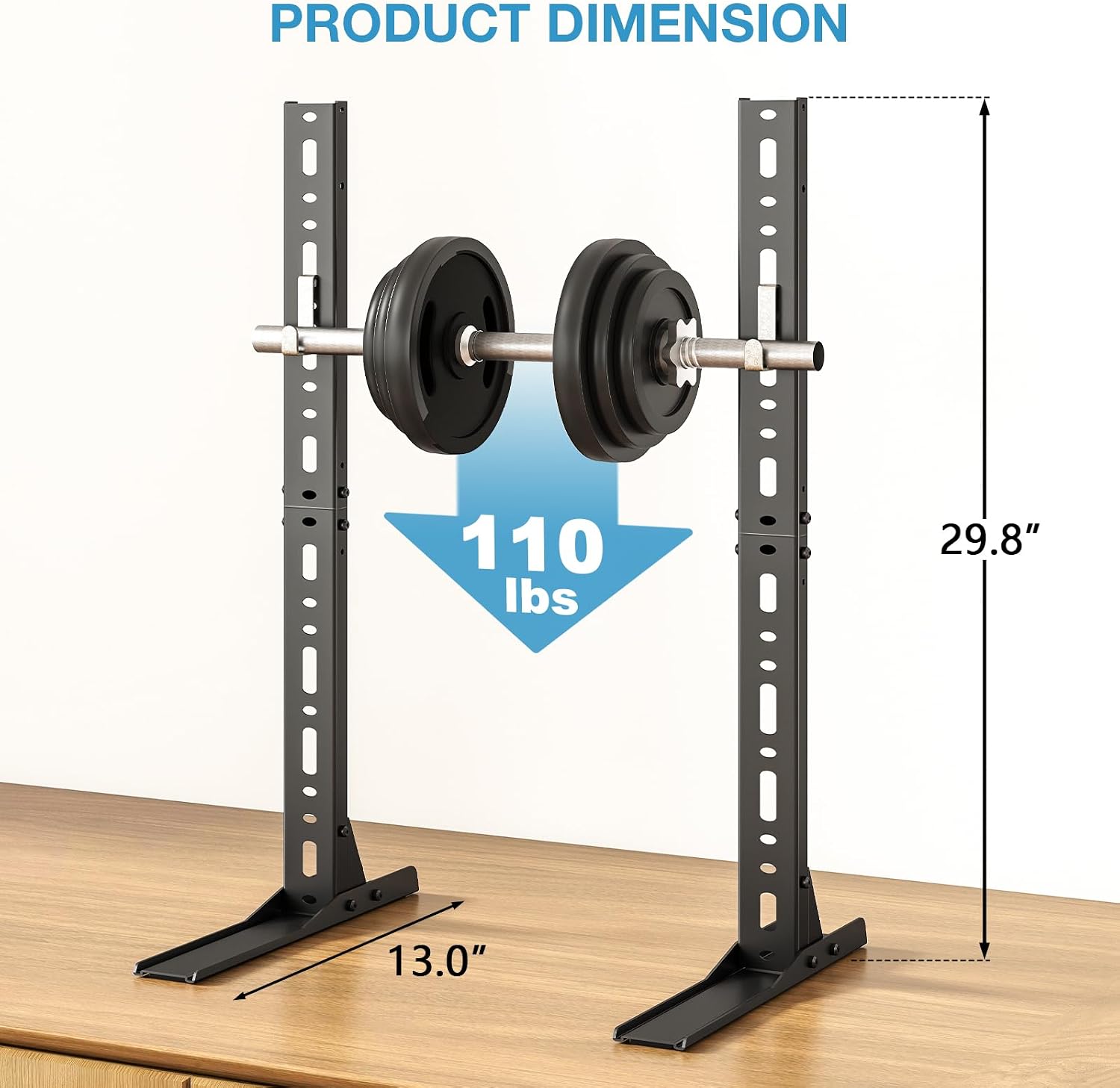 Aldernest Universal TV Stand Legs for 20-75 Inch Flat & Curved TVs, Black