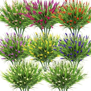 Aldernest 32 Bundles Artificial Monkey Grass Plants & Flowers for Outdoors, 1.13 kg