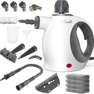 HomeNestly Handheld Steam Cleaner, 500mL Tank, Deep Cleaning & 19PCS Accessories, 4.8 pounds, White