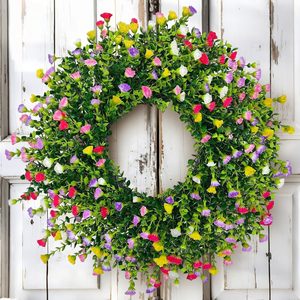 VelloHome Spring Summer Wreaths for Front Door, 1.4 pounds, Green