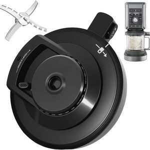 Aldernest NC501 Paddle Outer Bowl Lid, Replacement Outer Bowl Lid and Paddle for Ninja NC500 Series, 0.33 kg, Black