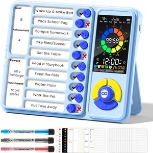 Birchmont 5-in-1 Visual Timer, ADHD Tool for Kids | Adults, 0.53 kg, Blue