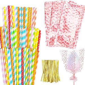 Ashenby 100 PCS Cotton Candy Sticks, Cotton Candy Bags with Ties, 13.77 Inch, 1.83 pounds
