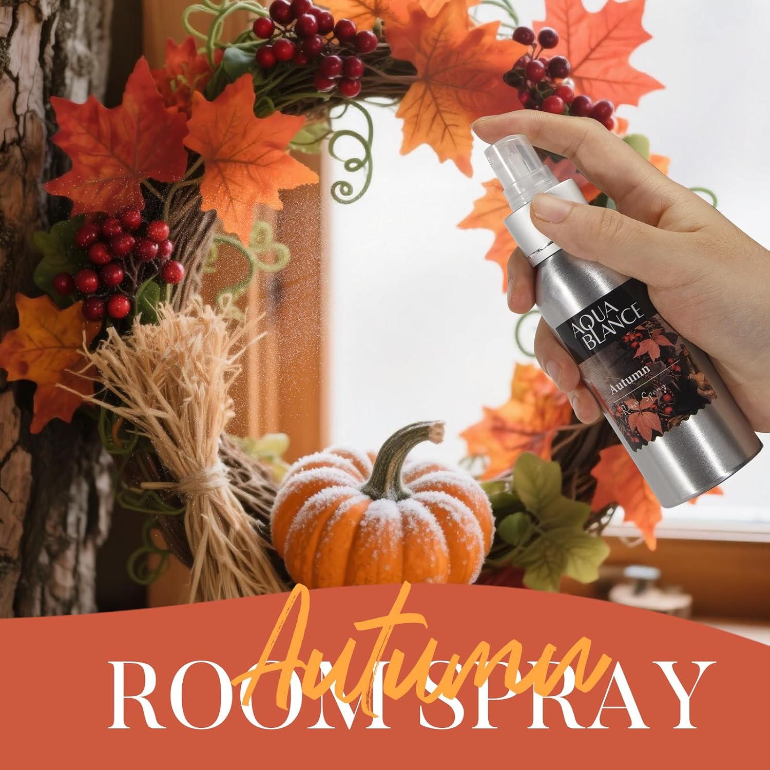 Aldernest Fragrant Room Spray, Autumn, Apple Cinnamon, Pumpkin, 3 x 3.4 fl oz