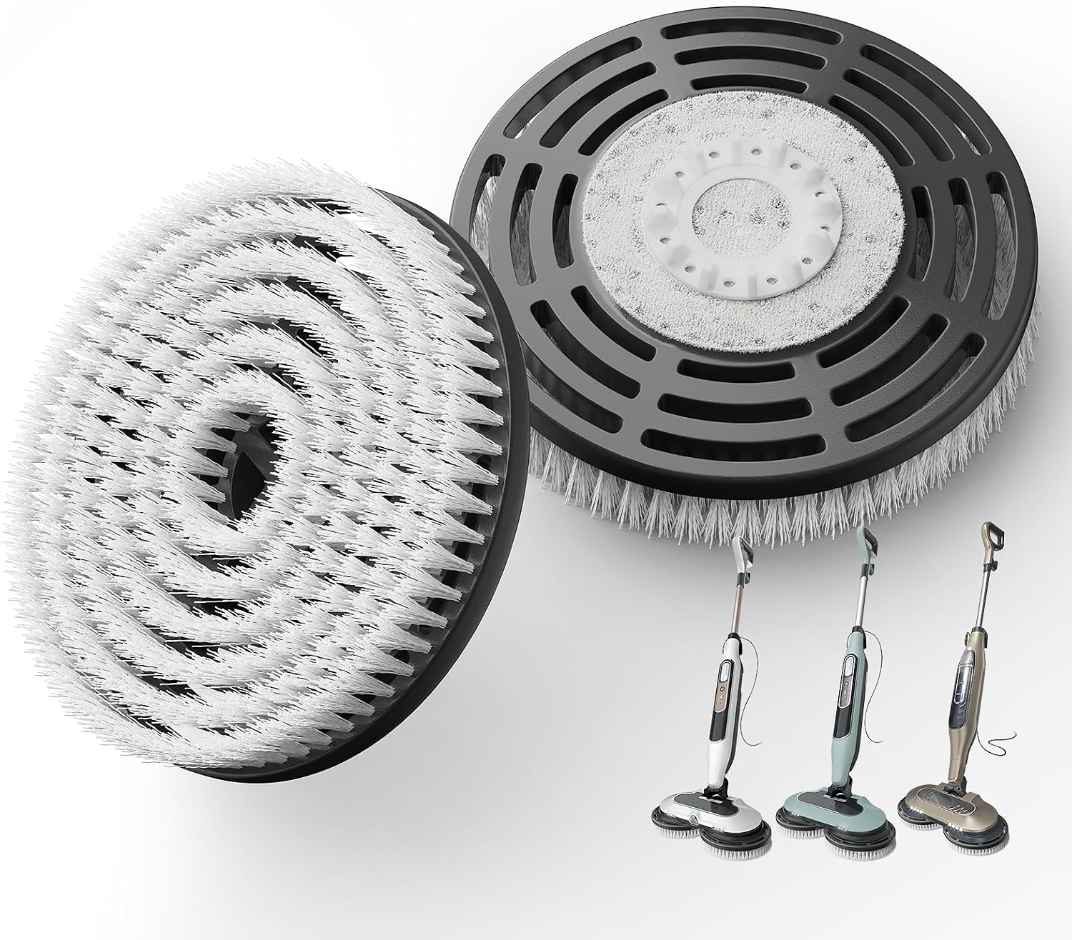 Havenrook 2 Pack Upgraded Steam Mop Brush Pads for Shark Steam & Scrub Mop, 1.28 pounds