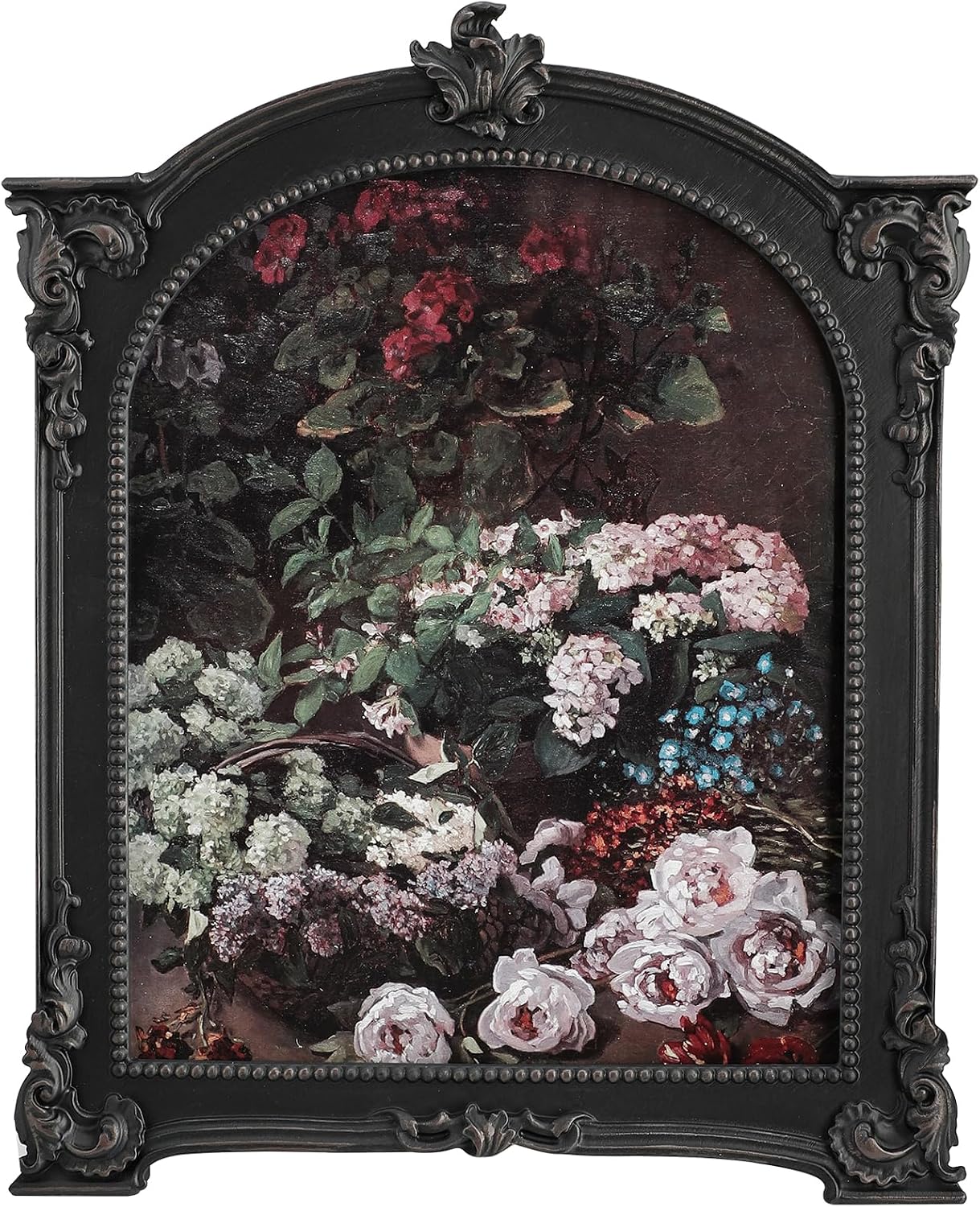 Ashenby 8x10 Gothic Vintage Picture Frame - Antique Arched Antique Frames 8x 10 With Glass Front