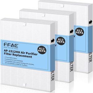 Ashenby AP-1512HH Air Purifier Replacement Filter for Coway AP-1512HH & 200M, 2.8 pounds, 3 Count