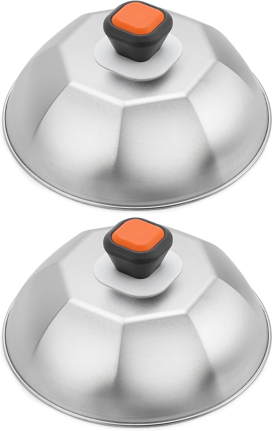 VelloHome Stainless Steel 9" Griddle Melting Cheese Dome Wok Lids- Commercial Grade Basting and Steaming Cover- Best fit for Blackstone Flat Top