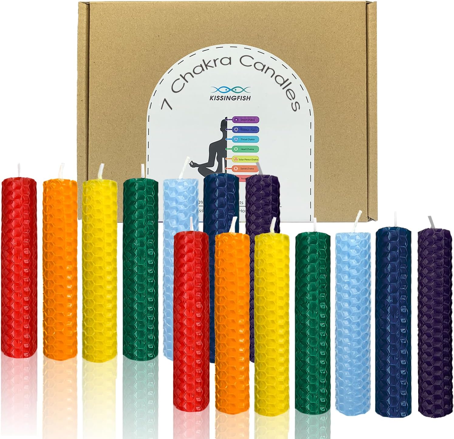 Barleyfield Small Beeswax Taper Candles 14 Pack, 5" Short Candle Sticks, 9.44 ounces