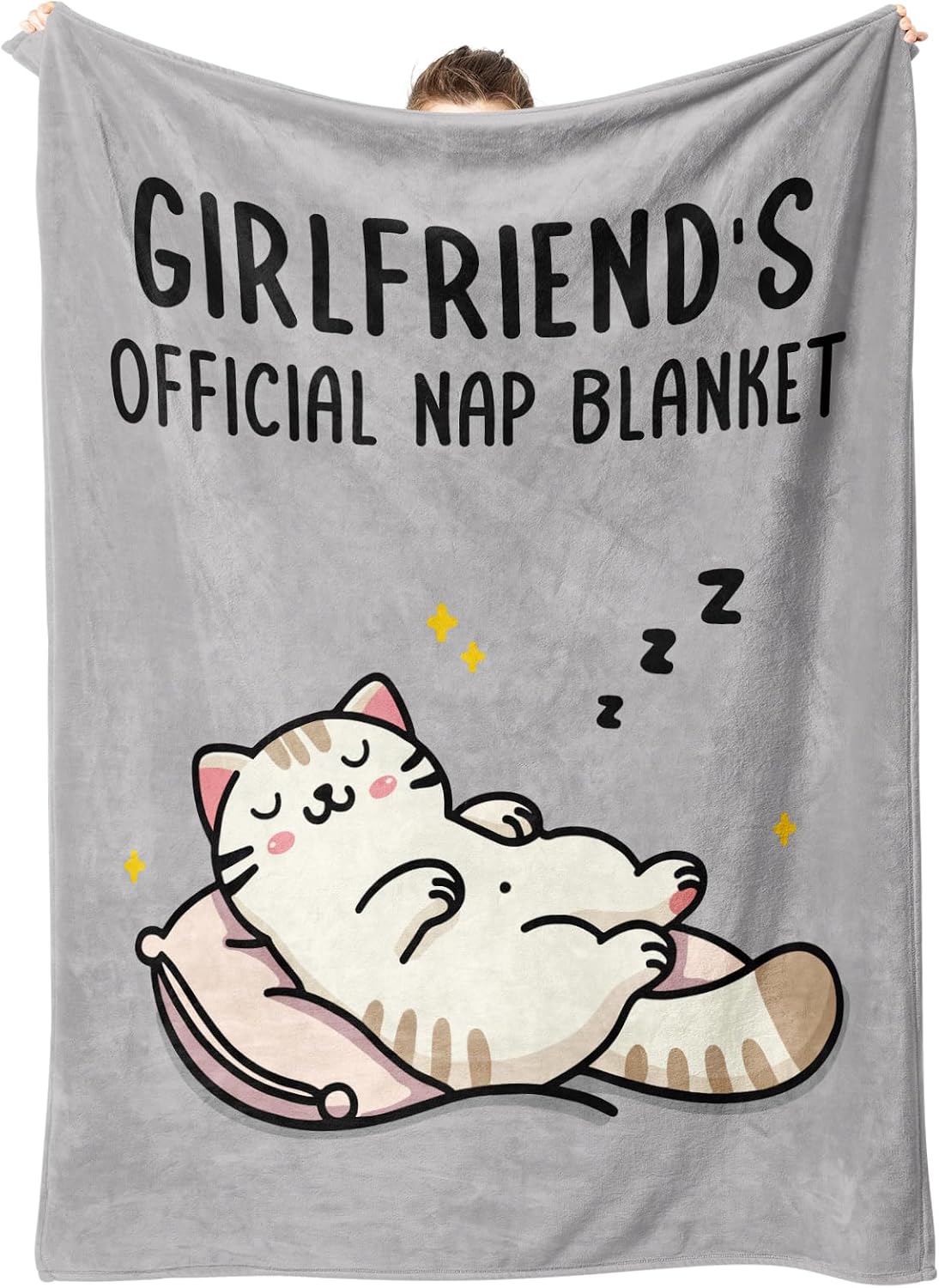 VelloHome Gifts for Girlfriend from Boyfriend- Girlfriend Christmas Birthday Gifts, 12.32 ounces, 60"x50", Grey