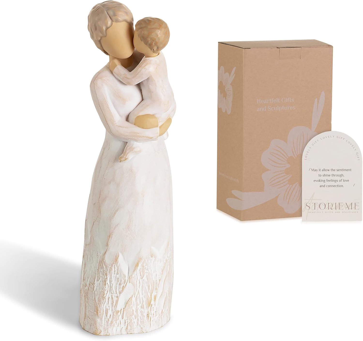 Ashenby Grandma Figurines, New Grandma Gifts First Time, 12.48 ounces, 7.3 in, White