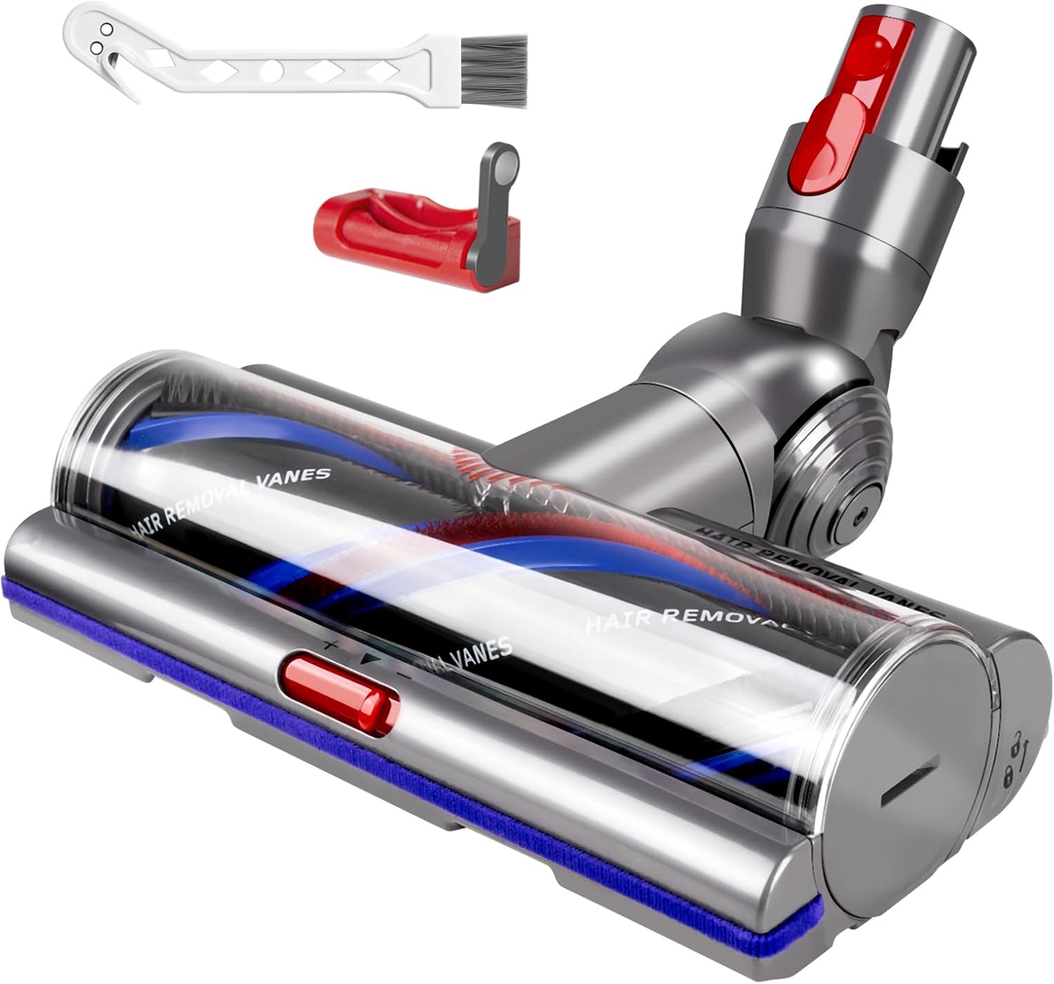 Barleyfield V11 High Torque Vacuum Head Compatible with Dyson V8 V10 V11 V15, 4.72 inches, Gray