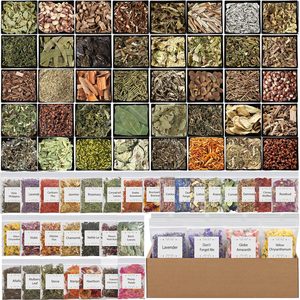 Barleyfield Witchcraft Supplies Herbs Kit, Dried Flowers for Witch Beginner, 70 Pack