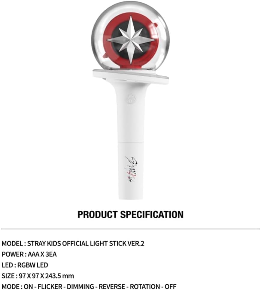Aldernest Straykids Lightstick, 1.3 pounds, White
