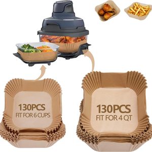 Aldernest Crispi Air Fryer Liners Disposable for Ninja, 0.77 kg, 260 Count