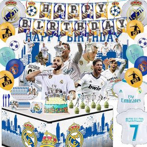 Tanglewick Football Themed Birthday Party Decorations Set, Green, White
