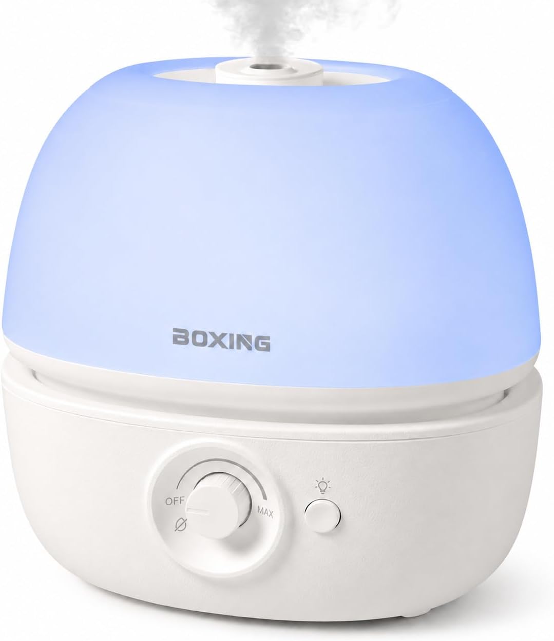 Ashenby 3L Cool Mist Humidifier for Bedroom, Top Fill, Quiet, Night Light, 2.6 pounds, white
