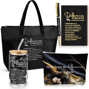 Aldernest 5 Pcs Difference Maker Gifts for Women Employee, Black, Marble, 1.4 pounds