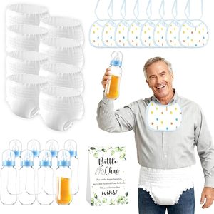 Ashenby 8 Sets Baby Bottles for Baby Shower Game for Gender Reveal Games, 1.54 pounds