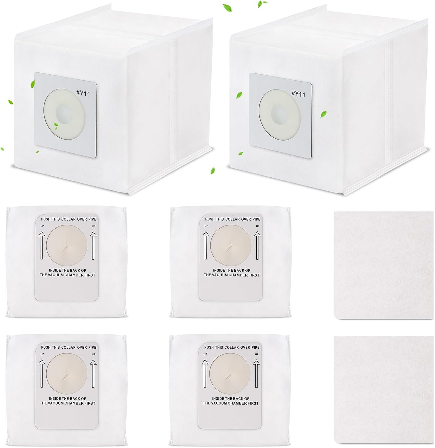 DomiCasa 6 Pack Y11 Dust Bags Work with Intervac Roadvac Vacuum Model: CS-RM / CS9