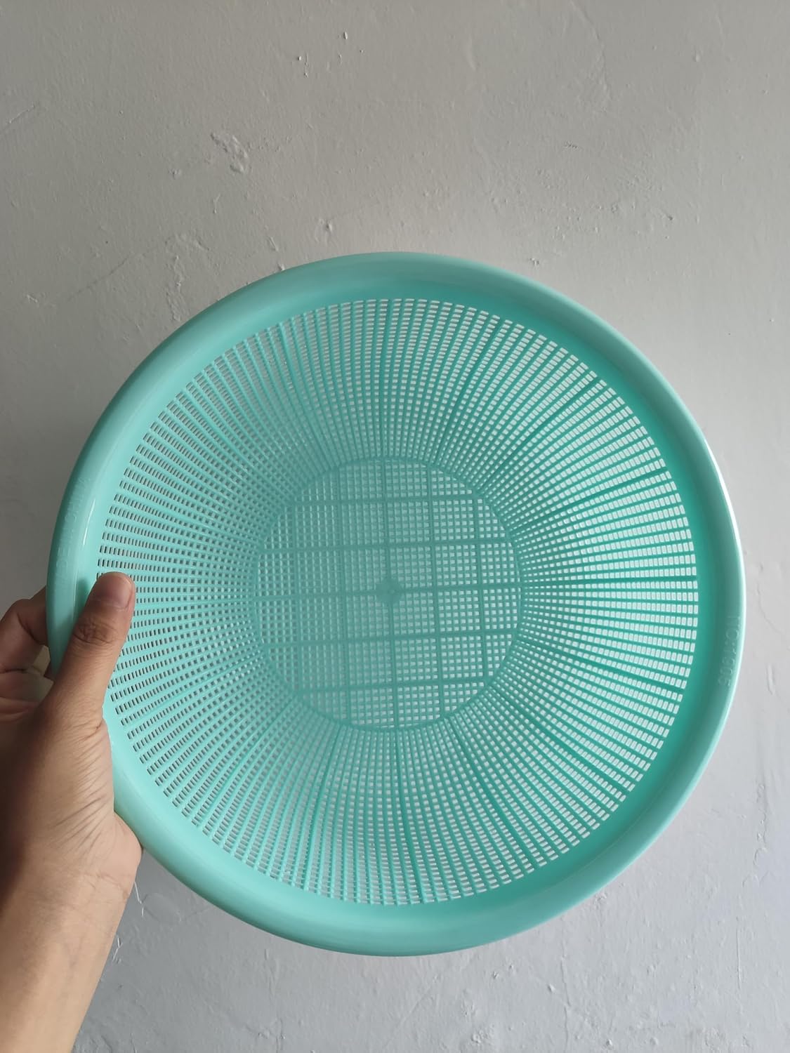 Aldernest 4 pcs Plastic Wash Basket Round Perforated Colander Wash Vegetables and Fruits Drain Cooked Pasta Kitchen Essentials Food Strainer Basket