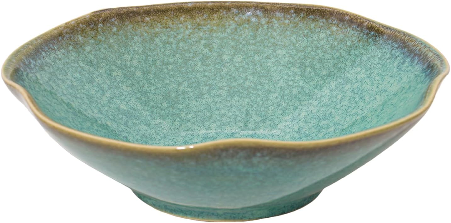 Ashenby 7.6'' Ceramic Decorative Bowl, Key Bowl for Entryway Table, 8'', Green
