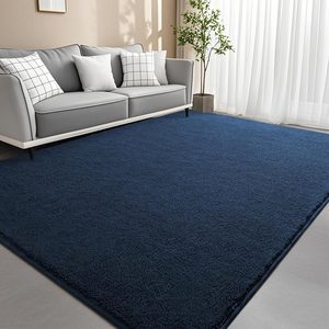 Aldernest 4x6 Feet Navy Blue Area Rugs for Bedroom, 24 Square Feet
