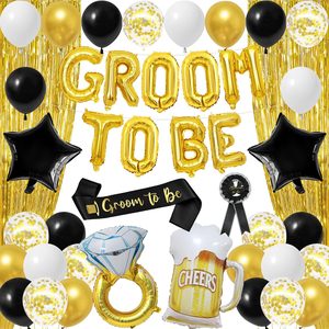 Aldernest Gold Bachelor Party Decorations for Men, Groom To Be Party Supply