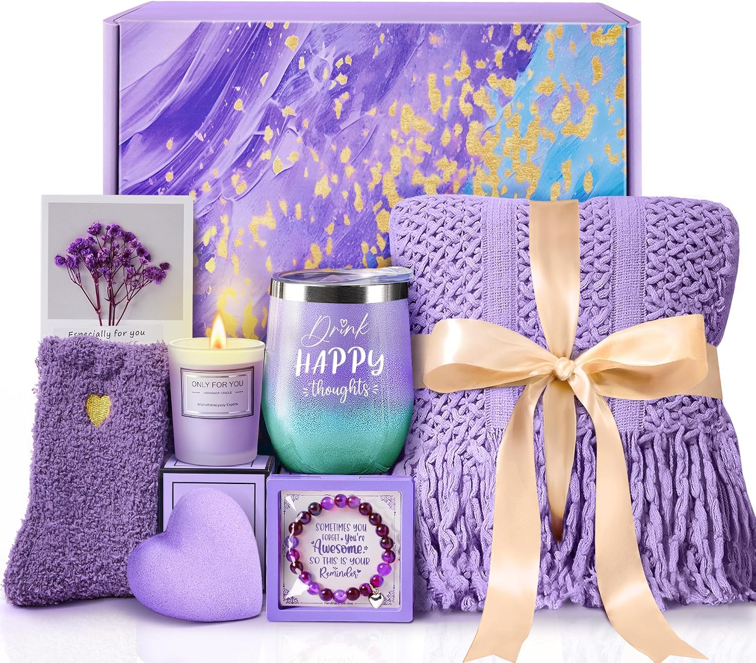 Ashenby Christmas Birthday Get Well Soon Self Care Gifts for Women Mom Unique, 3.23 pounds
