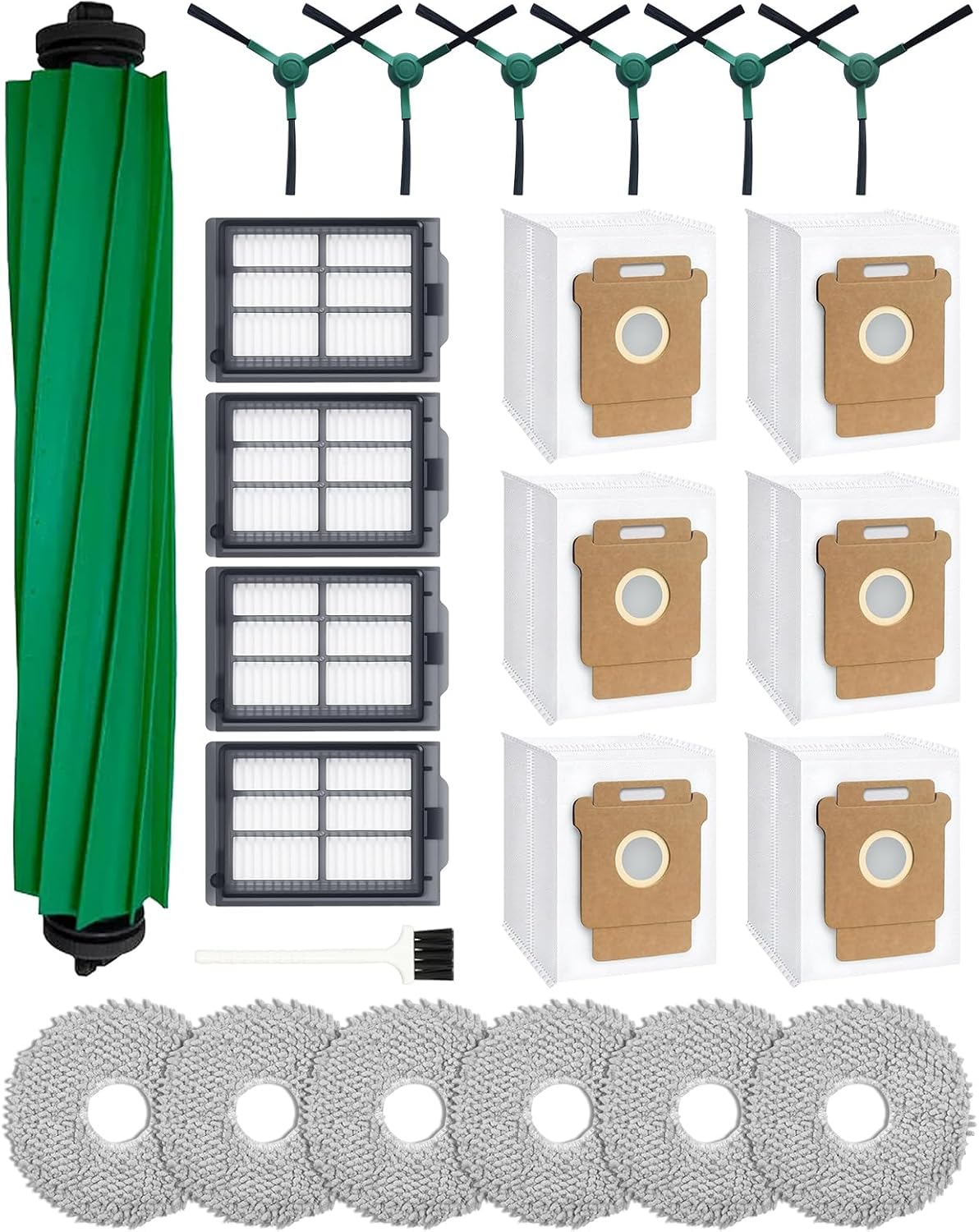 Aldernest Replacement Kit for iRobot Roomba 505X Combo, Plus 405/505/507 Combo Vacuum, 7.2 ounces, Green