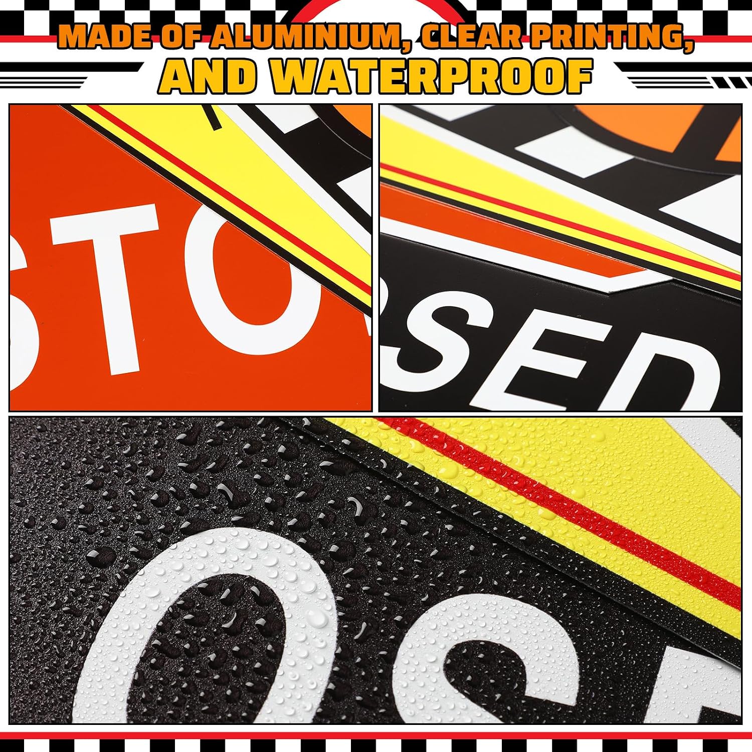 Aldernest 9 Pcs Race Car Room Wall Decor Vintage Road Bedroom Decor, 1.7 pounds