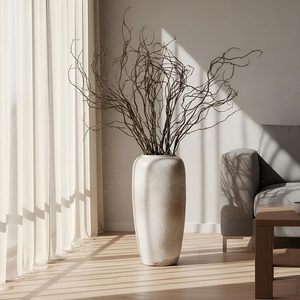 Aldernest 6 Pcs 47.2 Inch Lifelike Curly Willow Branches Artificial, Brown, 0.98 kg