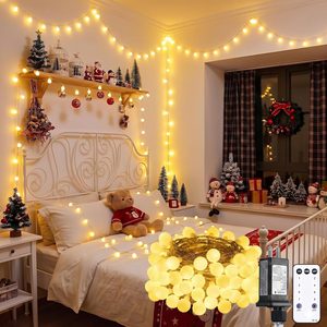 Brackenly 200 LED Shatterproof Globe String Lights