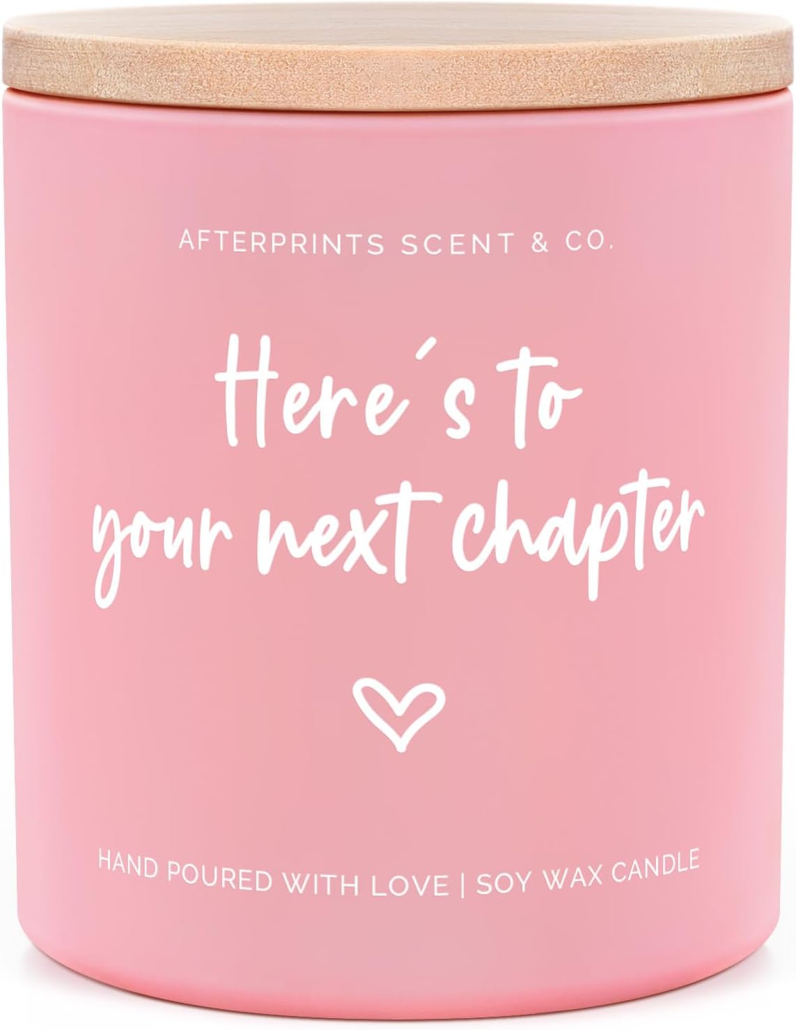 VelloHome New Chapter Candle for Women, Coworker Leaving Gifts for Women, 10.08 ounces, Pink
