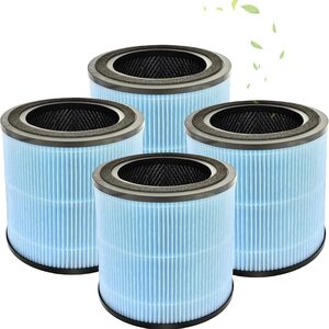 Aldernest 4 Pack AP0601 Replacement Filters Compatible with AIRTOK Air Purifi-er