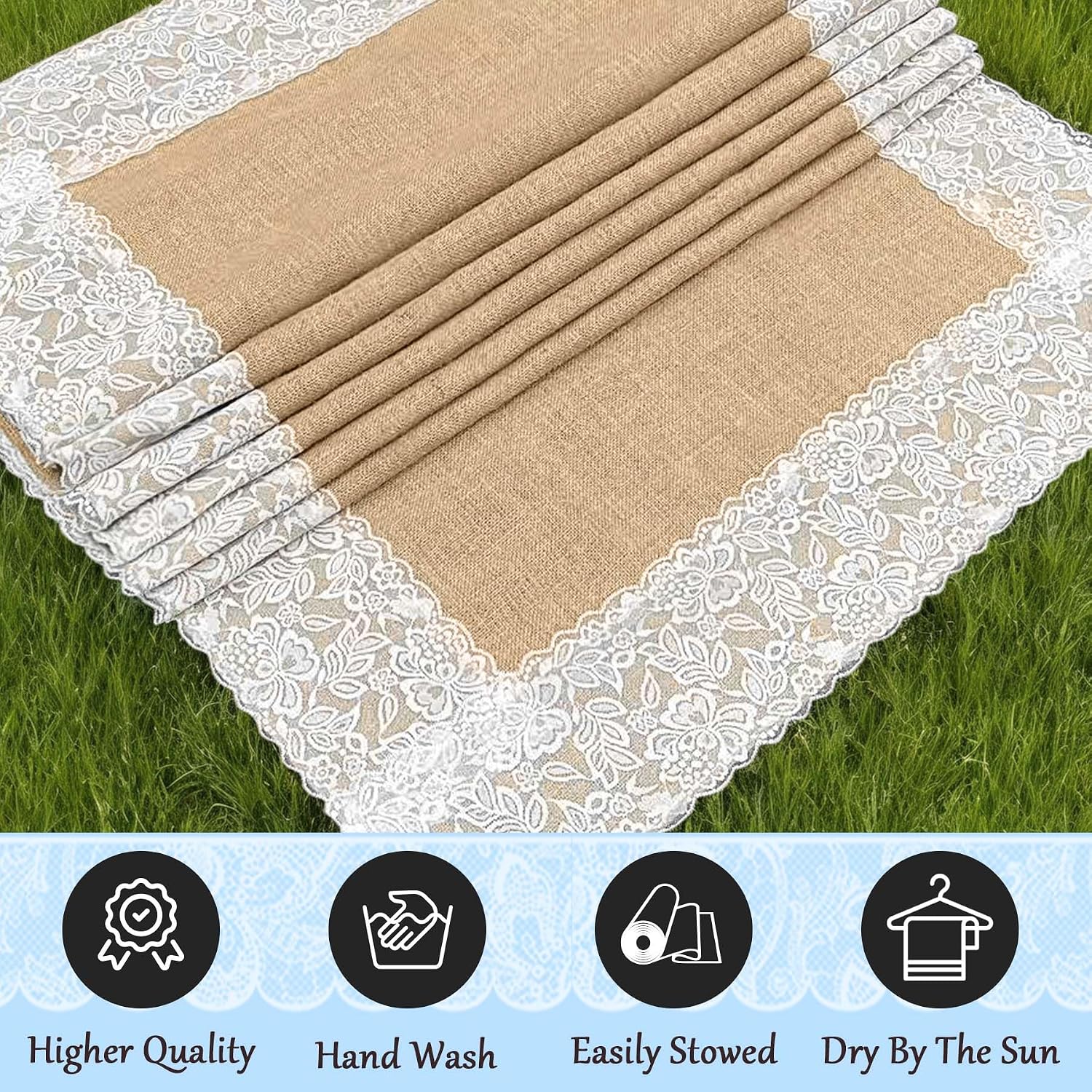 Ashenby 3ft x 20 ft Wedding Aisle Runner Outdoor for Wedding Ceremony, Brown, 60 Square Feet