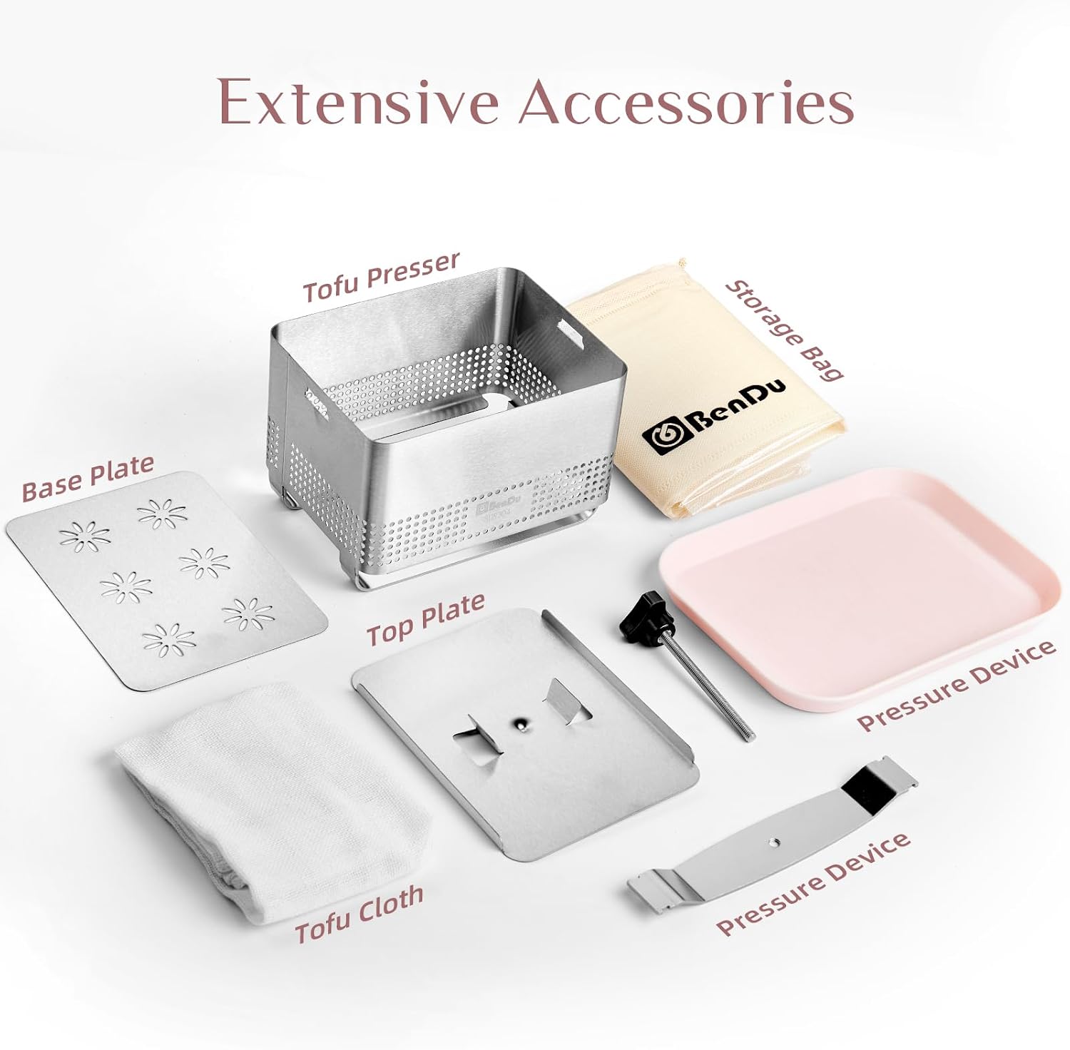 Aldernest Tofu Press 304 Stainless Steel, Paneer Maker with Upgraded Deep-Press, 1.8 pounds