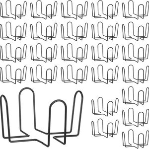 Ashenby 30 Pcs Metal Coaster Holders, Black