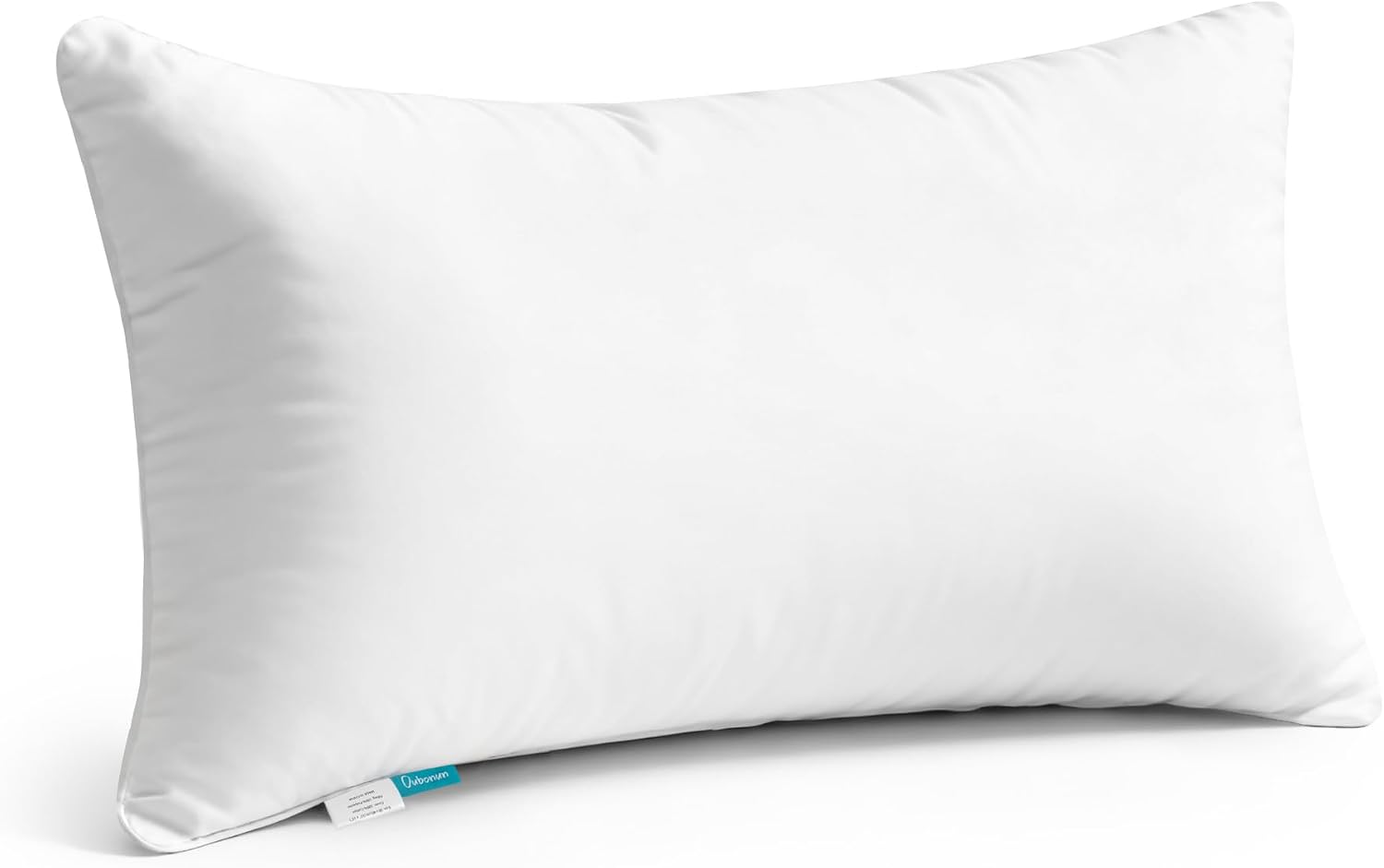 Ashenby 16"x26" Throw Pillow Insert – Plush and Supportive Decorative Cushion with 100% Cotton Cover, for Couch, Sofa, Bed, Chair – Pack of 1, White
