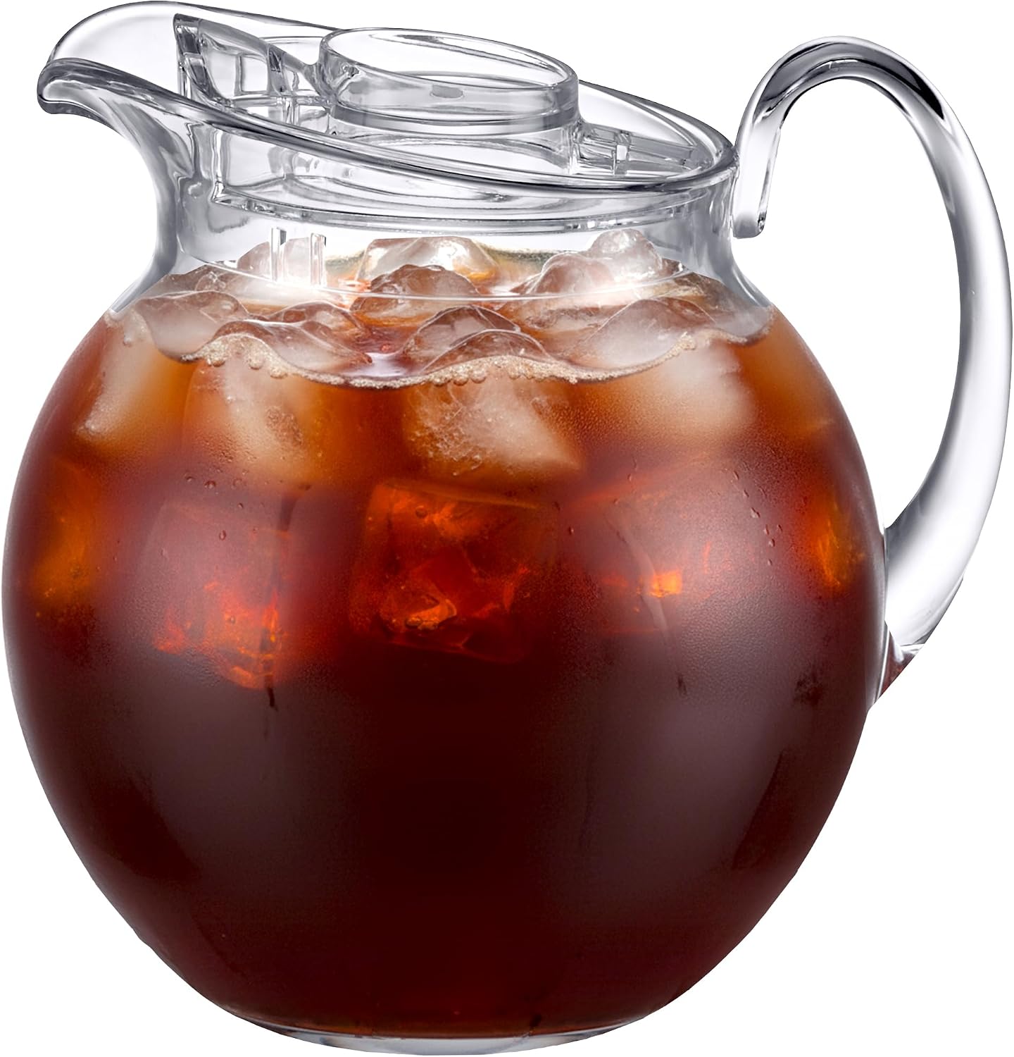 Barleyfield Vively Max - Plastic Pitcher, Clear Water Pitcher with Lid, Fridge Jug, 1.3 pounds