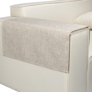 Aldernest Couch Arm Covers, Arm Chair Covers Set of 2, Non-Slip Sofa Arm Covers, Beige