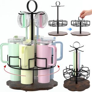 Aldernest Water Bottle Organizer for Stanley Tumbler, Black