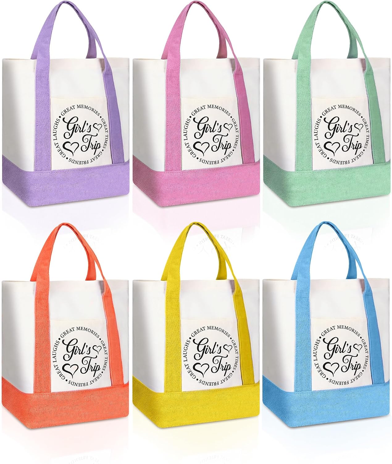 Aldernest 6pcs/9pcs Girls Trip Gifts Bag for Women Girls