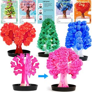 Aldernest 24 Pack Growing Crystal Trees Kit With Greeting Cards for Kids STEM Science Experiment Craft Party Favors School Classroom Gifts Exchange