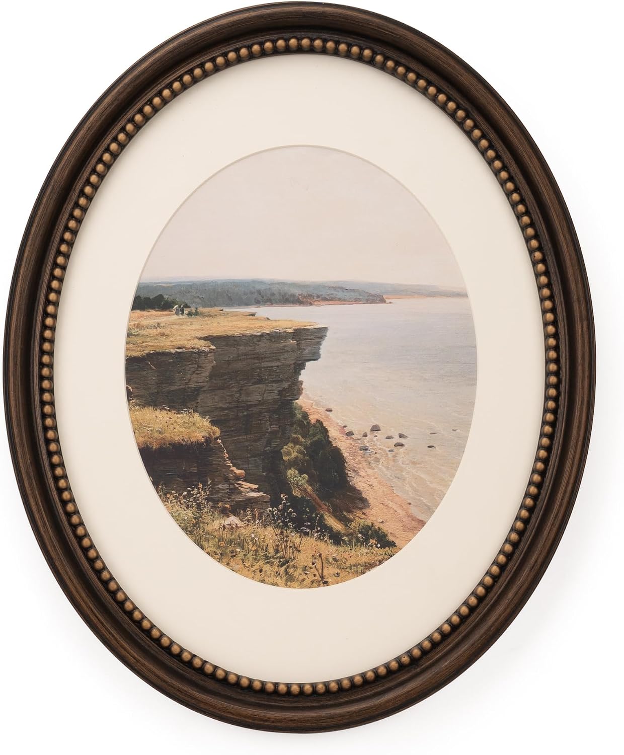 Aldernest 11x14 Decorative Oval Picture Frame, 2 pounds, Black Bronze