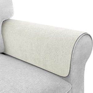 Aldernest Couch Arm Covers, Sofa Arm Covers, Waterproof Armrest Cover for Sofa, Loveseat, Beige, 2