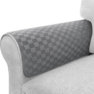 Aldernest Couch Arm Covers, Sofa Arm Covers, Waterproof Armrest Cover for Sofa, Loveseat, Dark Gray, 2