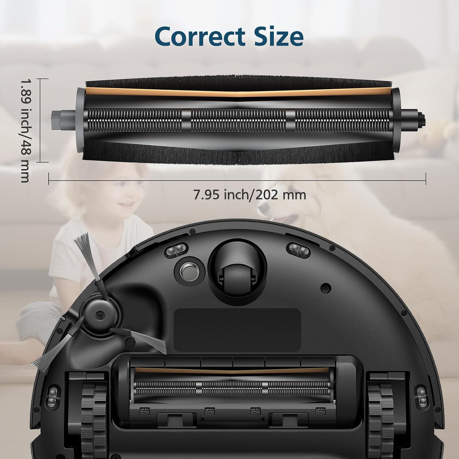 Barleyfield TriCut Brush for MOVA P10 Pro Ultra, for Dreame L40 Ultra, X40 Ultra