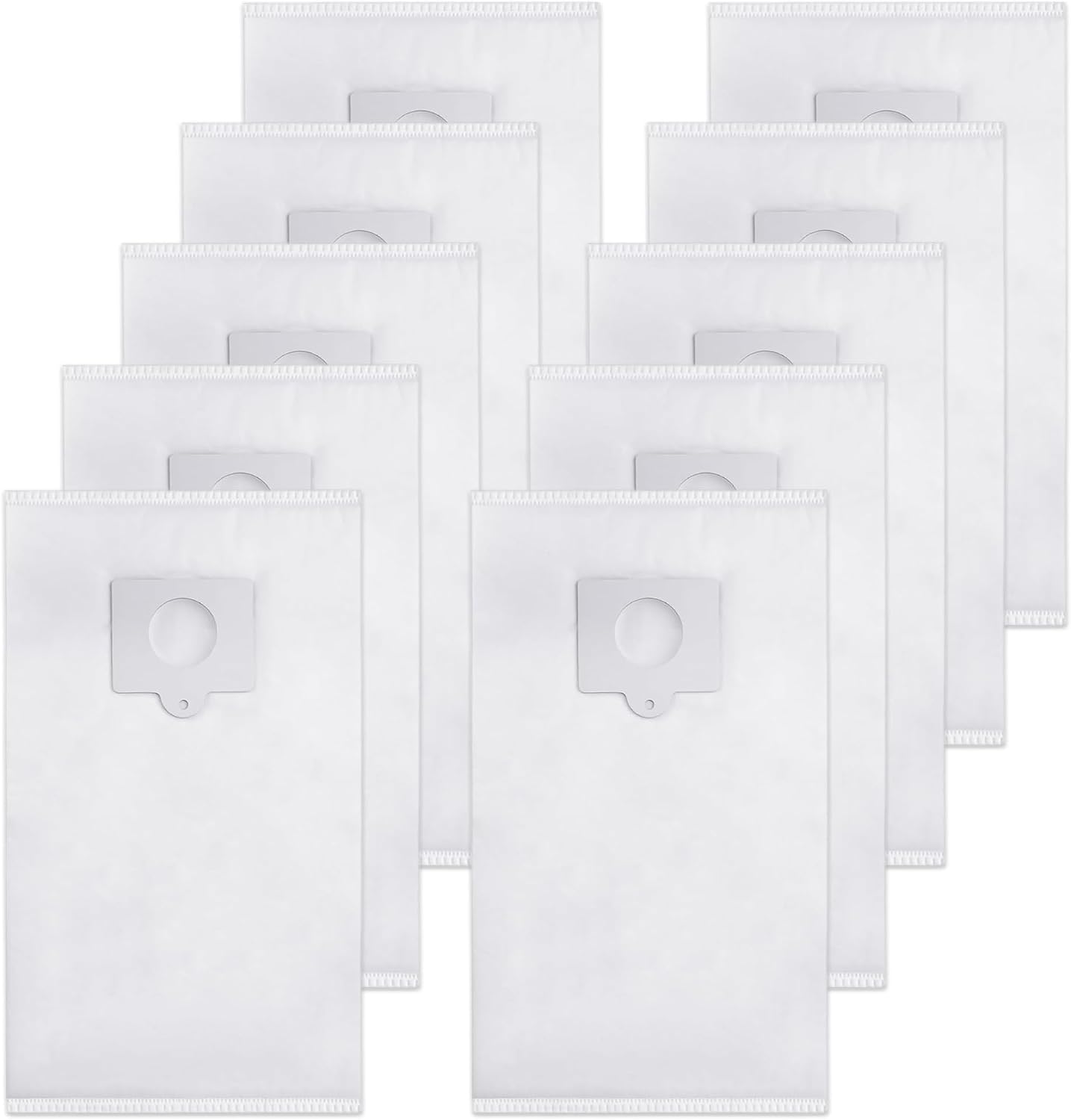DomiCasa 10 Pack 53292 Type Q/C HEPA Cloth Replacement for Kenmore Canister Vacuum, light gray